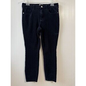 Pilcro High Rise Skinny Black Velvet Jeans Size 30 Women’s